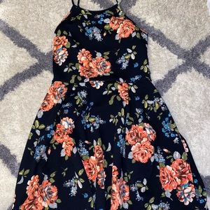 Soprano Women’s Floral Black Dress
